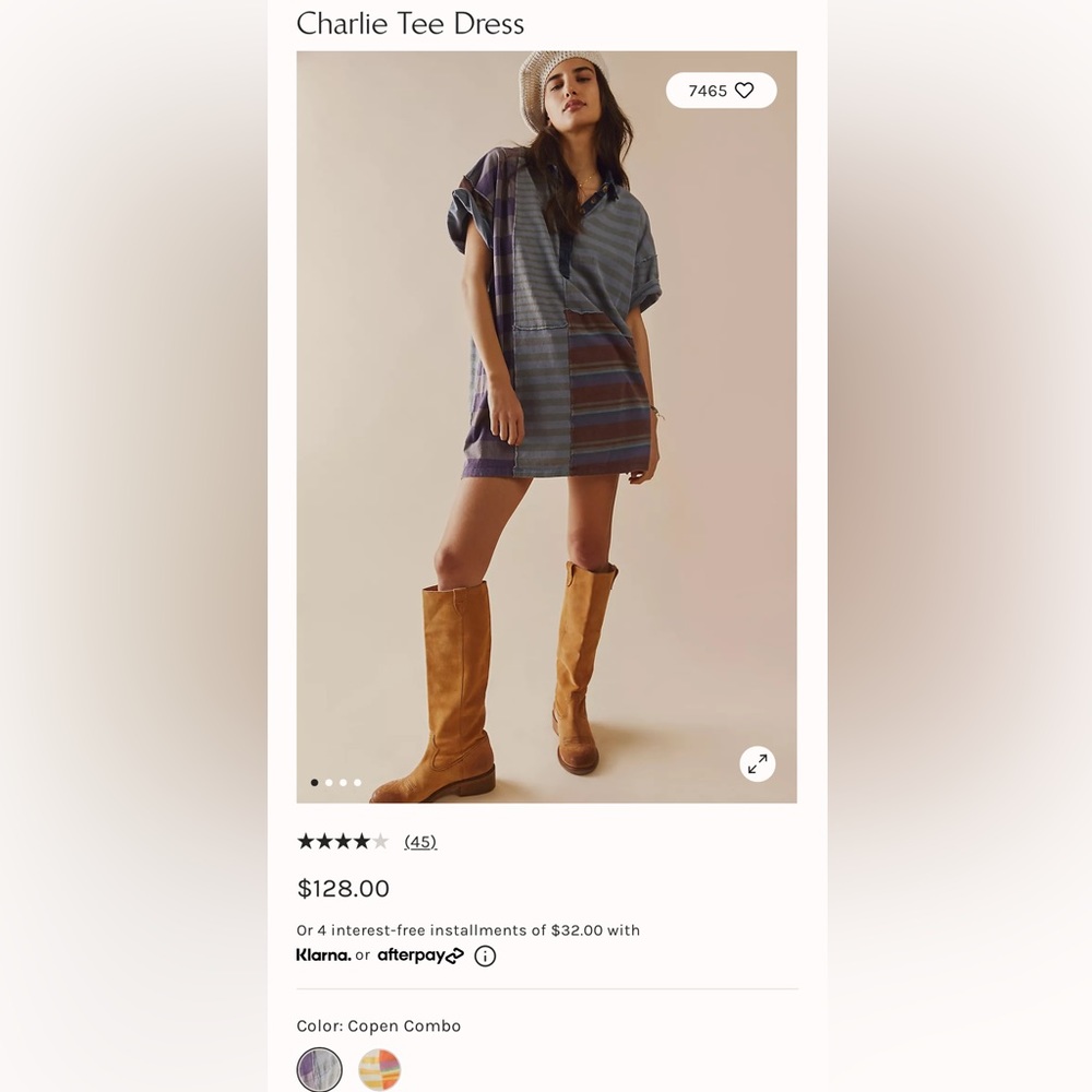 Free People Charlie Tee Dress